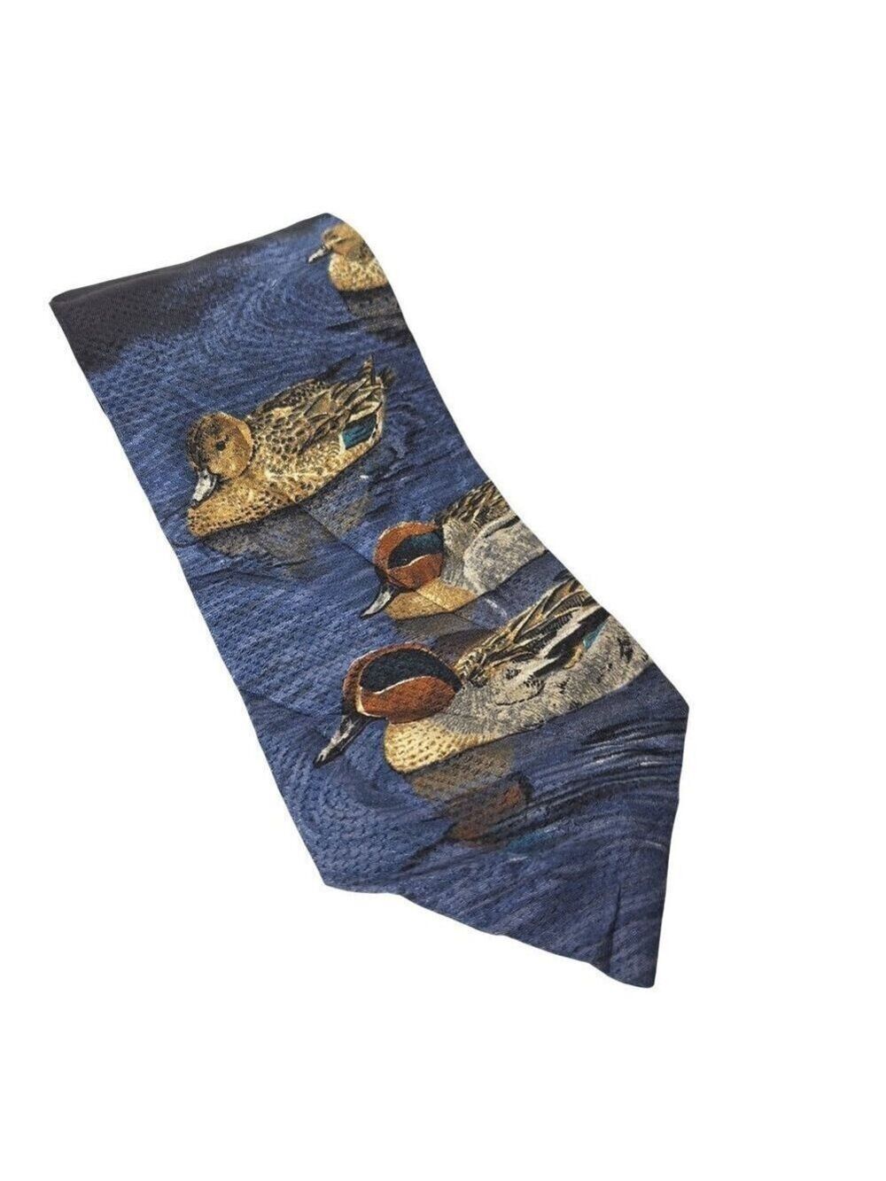 Field And Stream Silk Necktie Wood Ducks Duck Hunting